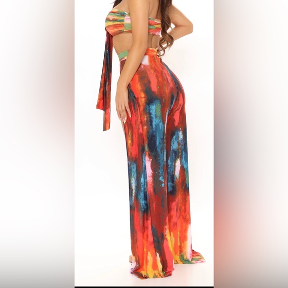 Go With It Pants Set -Multi Color - Picture 3 of 7